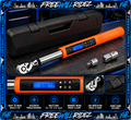 FWR digital precision torque wrench with display and adapters