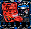 FWR Pro brake bleeder and vacuum pump kit in its red case
