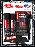 MOTUL C1 & C2 CHAIN CARE KIT — CLEAN • LUBE • RIDE