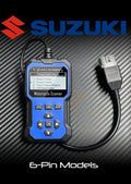 FWR 6-pin diagnostic tool for Suzuki, handheld scanner with cable