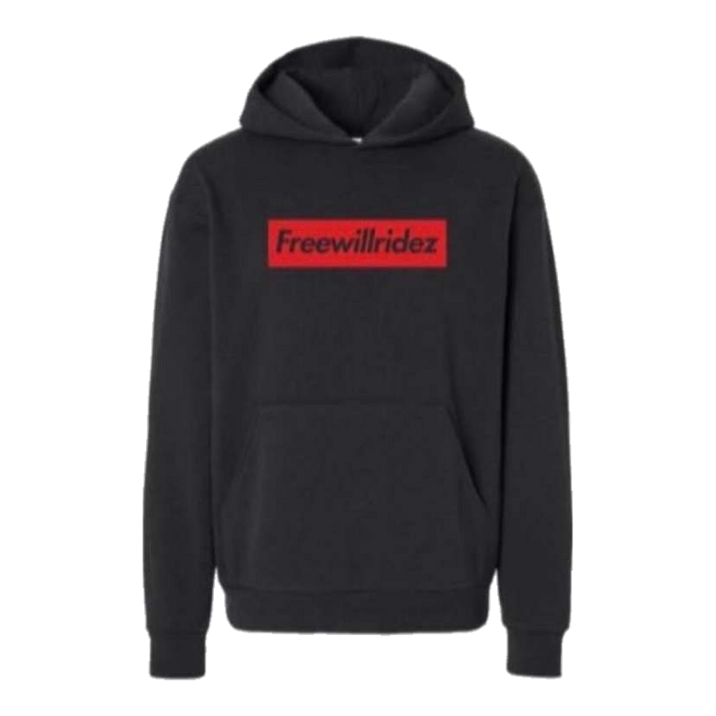 Michigan Central Box Logo — front of the black hoodie