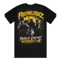 Public Enemy Number One — back print on a black tee